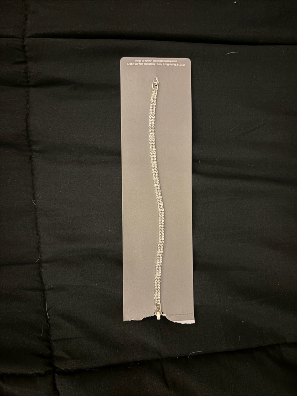 Studio Silver Rhinestone Tennis Bracelet